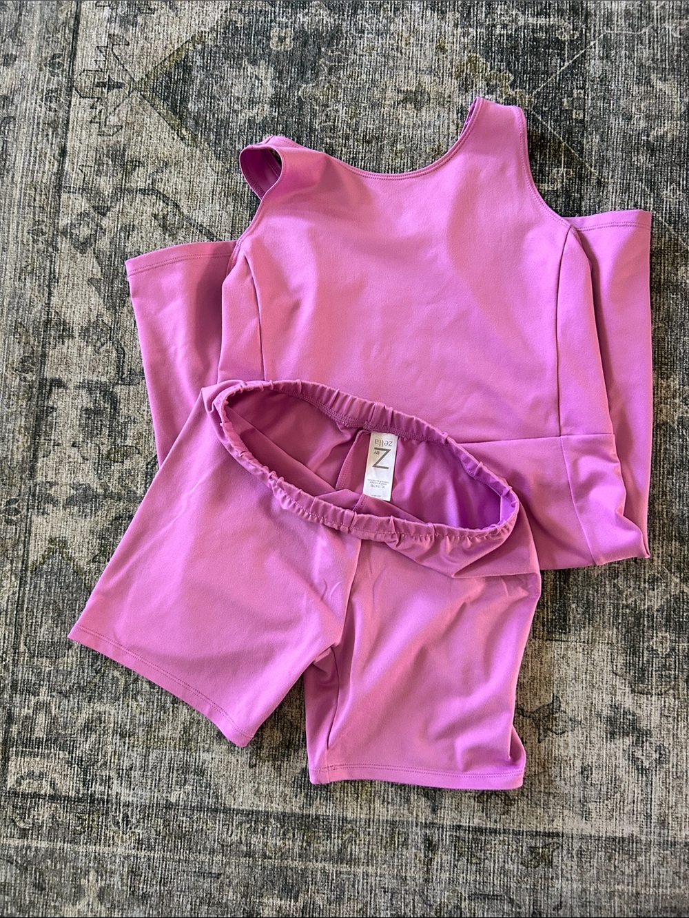 Z byZella Pink A-Line Athletic Dress & Shorts - Picture 5 of 7